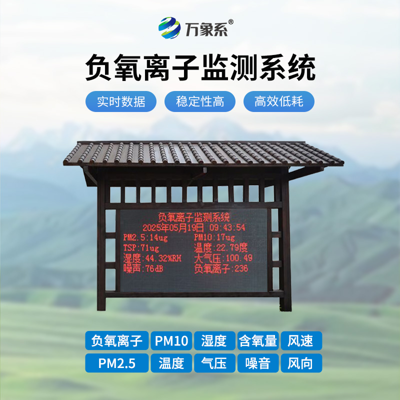 負氧離子在線監(jiān)測系統(tǒng)如何讓清新可感可知？